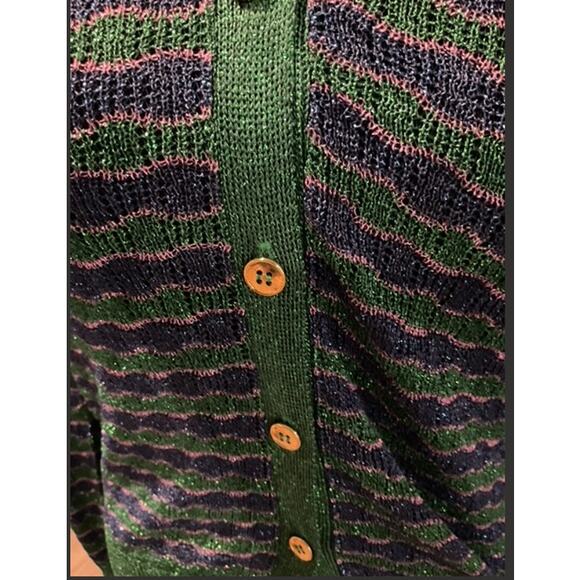 Happy Sheep Metallic Lurex Sweater Sz L - Picture 5 of 8